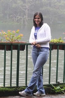 Light Blue Wide-Leg Denim Maxi Jeans