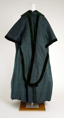 Dark Teal Quilted Silk Kimono Coat