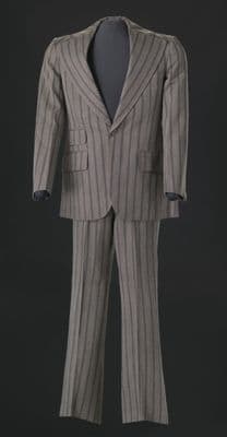 Brown Pinstripe Wool Three-Piece Suit