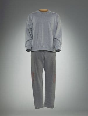 Grey Cotton Prison Sweatsuit Set