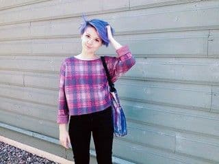 Burgundy Navy Plaid Cotton Flannel Shirt