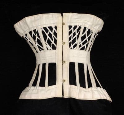 Cream Cotton Coutil Health Reform Corset
