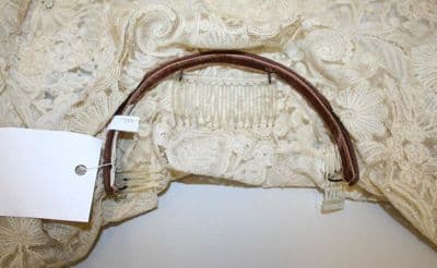 Cotton Lace Wedding Veil with Floral Pattern