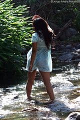 Navy White Striped Oversized Cotton Shirt Dress