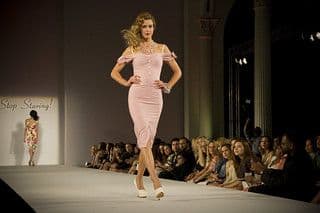 Pale Pink Stretch Jersey Bodycon Midi Dress