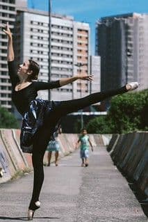 Black Stretch Knit Full Length Athletic Leggings