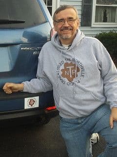 Heather Gray Cotton Blend Letters Numbers Hoodie