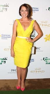Bright Yellow Stretch Crepe Bodycon Sheath Dress