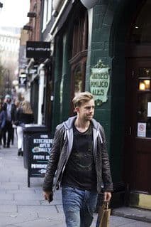 Charcoal Gray Quilted Puffer Jacket