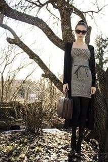 Charcoal Gray Ponte Knit Bodycon Mini Dress