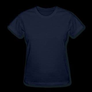 Navy Blue Cotton Crew Neck T-Shirt