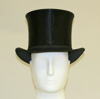 Black Silk Opera Top Hat
