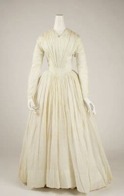 Cream Cotton Fit and Flare Day Dress