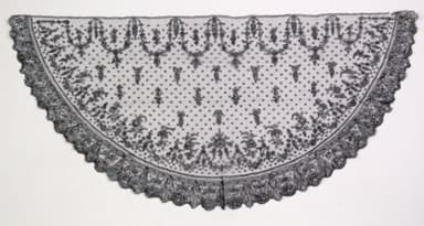 Black Silk Lace Mourning Veil