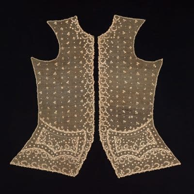 Cream Linen Fitted French Waistcoat