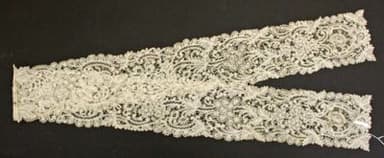 Cream Belgian Bobbin Lace Scarf
