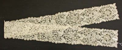 Cream Belgian Bobbin Lace Scarf