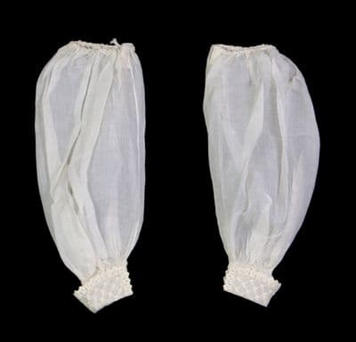 White Cotton Balloon Detachable Undersleeves