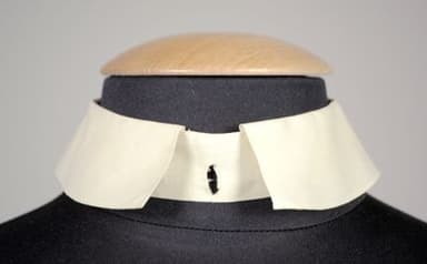 White Cotton Detachable Formal Shirt Collar
