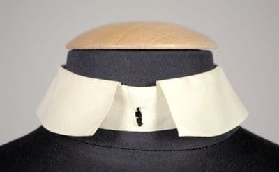 White Cotton Detachable Formal Shirt Collar