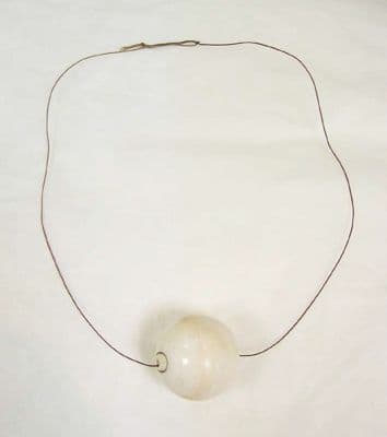 Ivory Pendant Necklace with Natural Shape