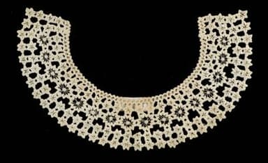 Cream Cotton Bobbin Lace Detachable Collar
