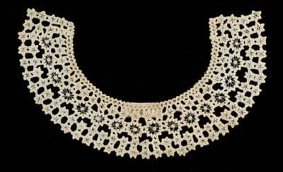 Cream Cotton Bobbin Lace Detachable Collar