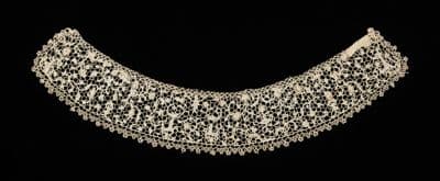 Cream Linen Lace Detachable Collar