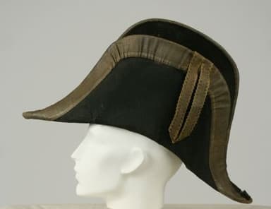 Forest Green Felt Military Bicorne Hat