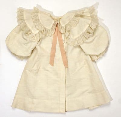 Cream Cotton Child's Dress with Detachable Collar