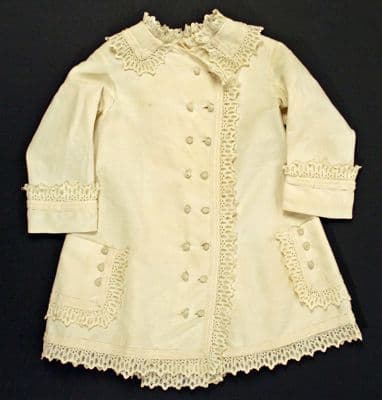 Cream Wool A-Line Child's Coat