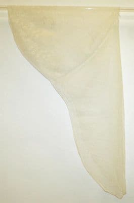 Cream Cotton Triangular Scarf