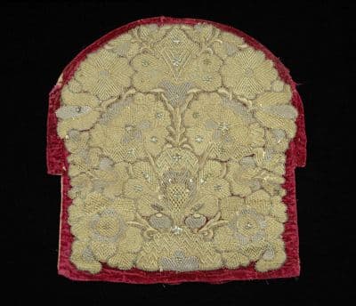 Gold Brocade Silk Ceremonial Kokoshnik Headdress