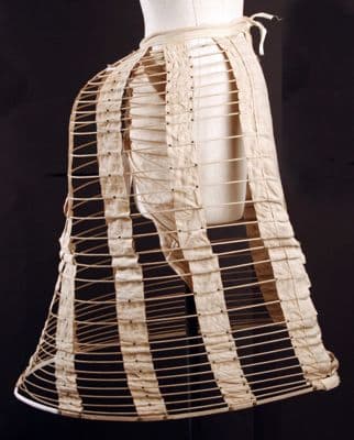 Steel Wire and Cotton Tape Cage Bustle