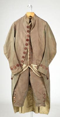 Sage Green Silk Three-Piece Frock Coat Suit