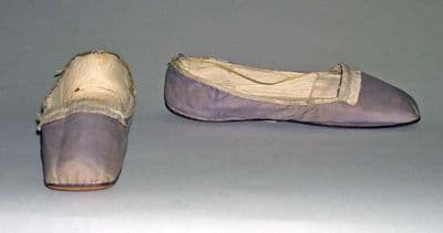 Lavender Purple Silk Satin Ballet Slippers