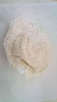 Brussels Point de Gaze Needle Lace Wedding Cap