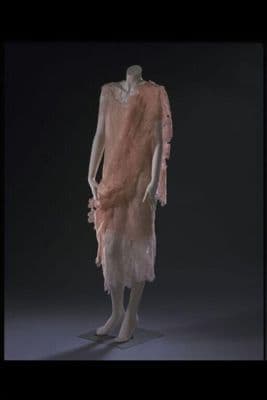 Pink Hand-Dyed Silk Chiffon Evening Ensemble