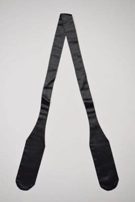 Evening bow-tie of satin, retailed by Selfridges, London, 1960s