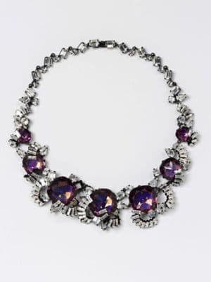 Enamelled metal necklace, France, ca. 1950