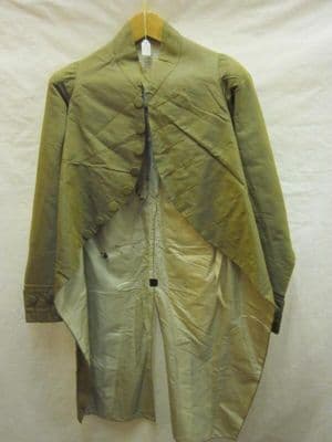 Olive Green Figured Silk Gentleman's Frock Coat