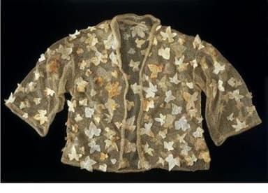 Golden Metallic Embroidered Cropped Evening Jacket