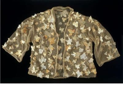 Golden Metallic Embroidered Cropped Evening Jacket