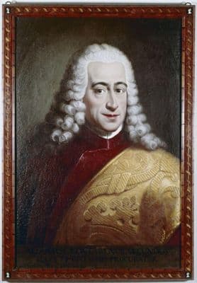 Deep Red Silk Brocade Venetian Ceremonial Robe