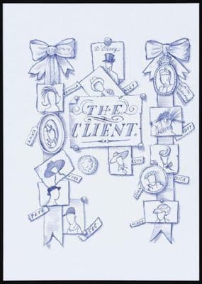 Blue Ballpoint Pen Fashion Illustration Collage