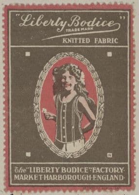 Burgundy Knitted Wool Liberty Bodice Undergarment