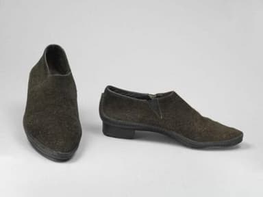 Black Suede Men's Slip-On Oxford Shoes