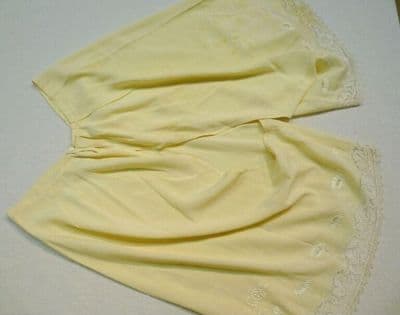 Pale Yellow Silk Cami-Knickers Combination Garment