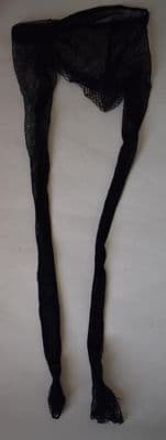 Black Fishnet Long Sleeve Mesh Top