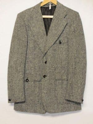 Gray Brown Wool Tweed Sport Jacket